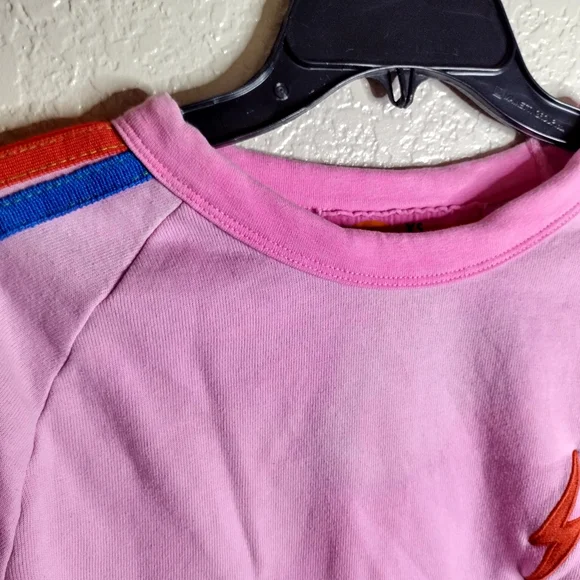 Aviator Nation Tie Dye Bolt Stitch Cropped Crew Sweatshirt Sz Xs - Picture 3 of 8